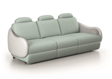 CALILLA - Recliner 3 seater fabric sofa with headrest by Natuzzi Italia - view 3